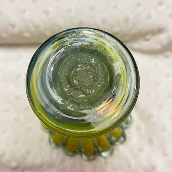 Vintage Murano 6 1/2" Scalloped Handblown Glass Vase (1960s) - Picture 5 of 7